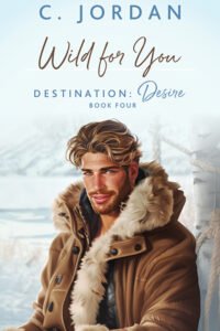 Wild For You cover - a man with blond hair and a brown jack with a fur collar with a snow landscape behind him